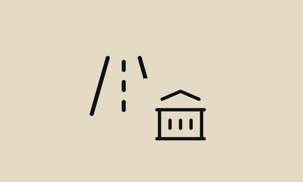 Capa com dois ícones: uma rodovia (road) e um prédio de banco (building-bank), representando a concessão de estradas federais estruturada pelo BNDES
